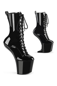 Pleaser Brand SS CRAZE 1040 Black Patent Ankle Boot in Black Patent from SexyShoes.com