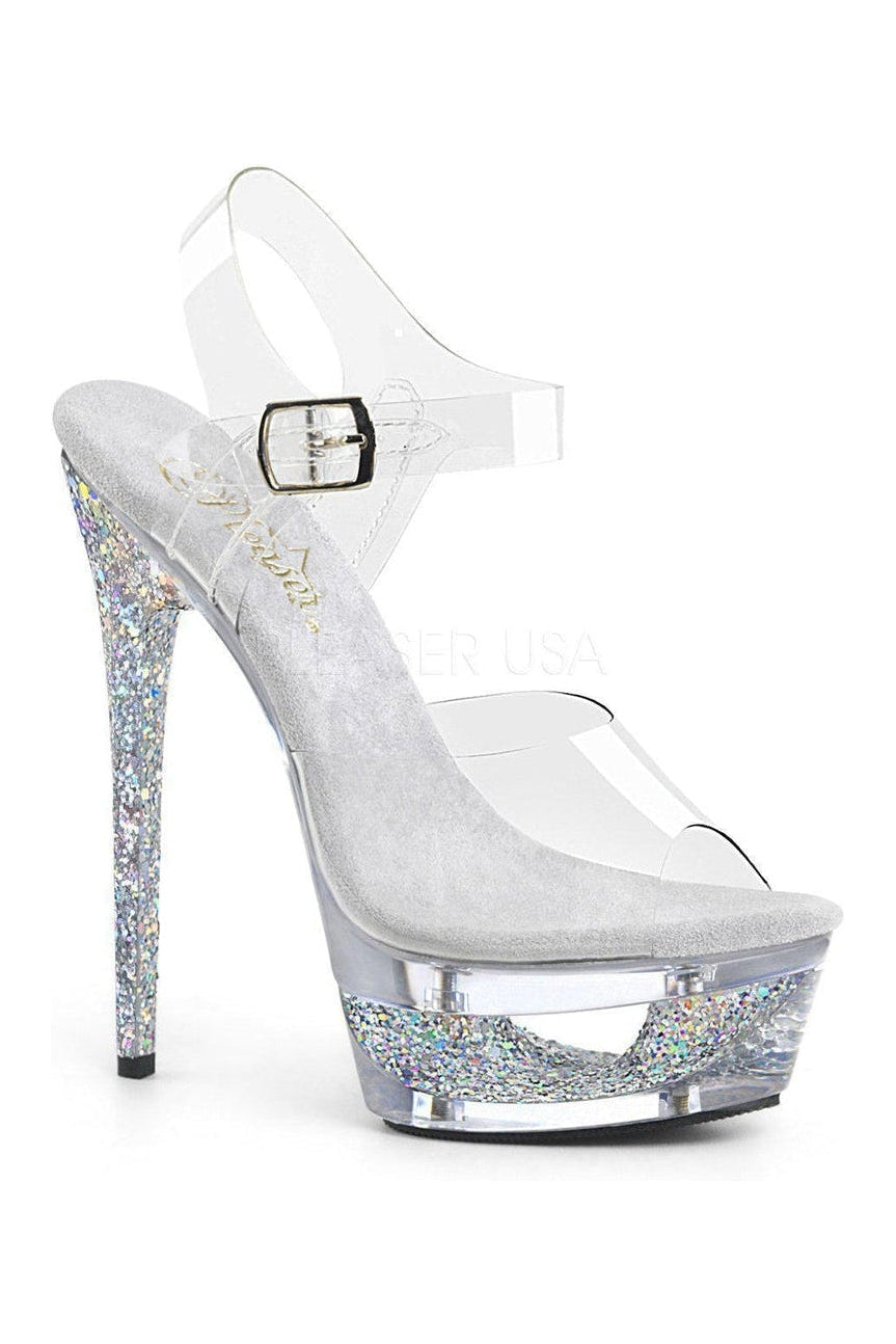 Pleaser Clear Sandals Platform Stripper Shoes | Buy at Sexyshoes.com