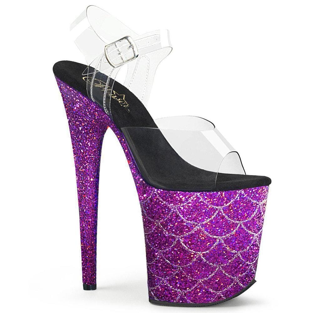 SS-FLAMINGO-808MSLG Clear Vinyl Sandal-Footwear-Pleaser Brand-Clear-5-Vinyl-SEXYSHOES.COM