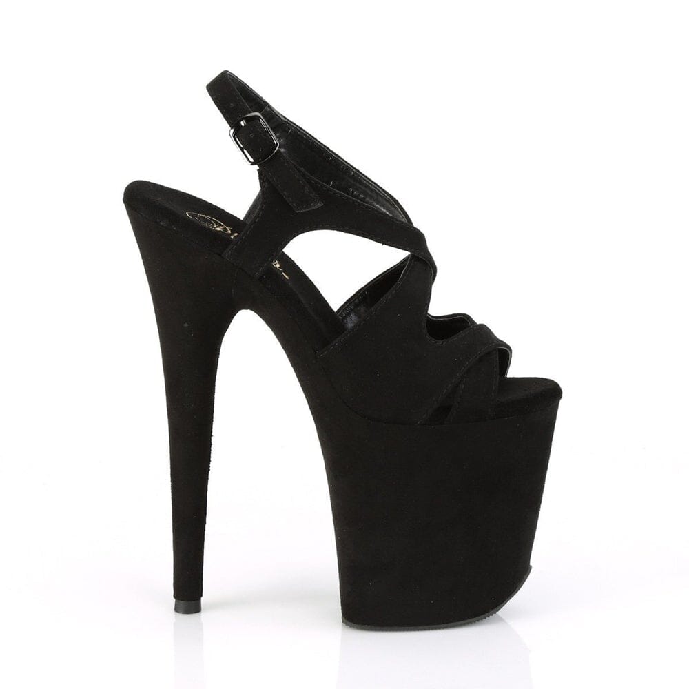 SS-FLAMINGO-831FS Exotic Sandal | Black Faux Leather-Footwear-Pleaser Brand-Black-7-Faux Leather-SEXYSHOES.COM