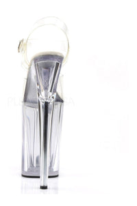 Pleaser INFINITY-908 Platform Sandal in Clear Vinyl