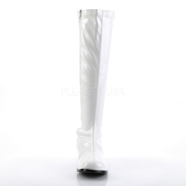 SS-RETRO-300 Go Go Boot | White Patent-Footwear-Pleaser Brand-White-10-Patent-SEXYSHOES.COM