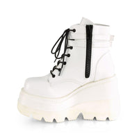 SS-SHAKER-52 Ankle Boot | White Faux Leather-Footwear-Pleaser Brand-White-9-Faux Leather-SEXYSHOES.COM