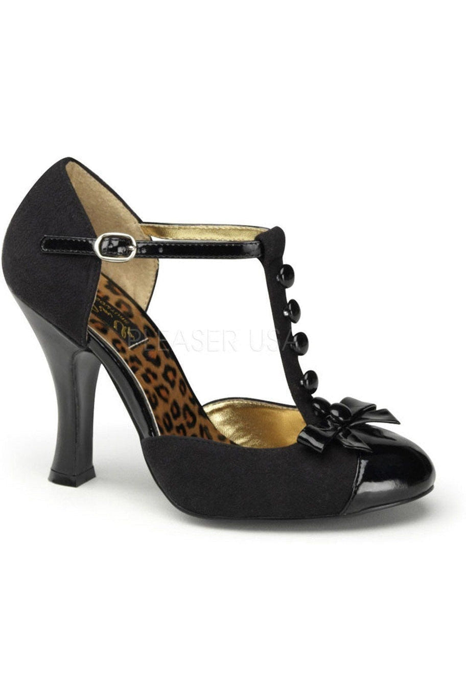 Pleaser Brand SS SMITTEN 10 Black in Black Patent from SexyShoes.com