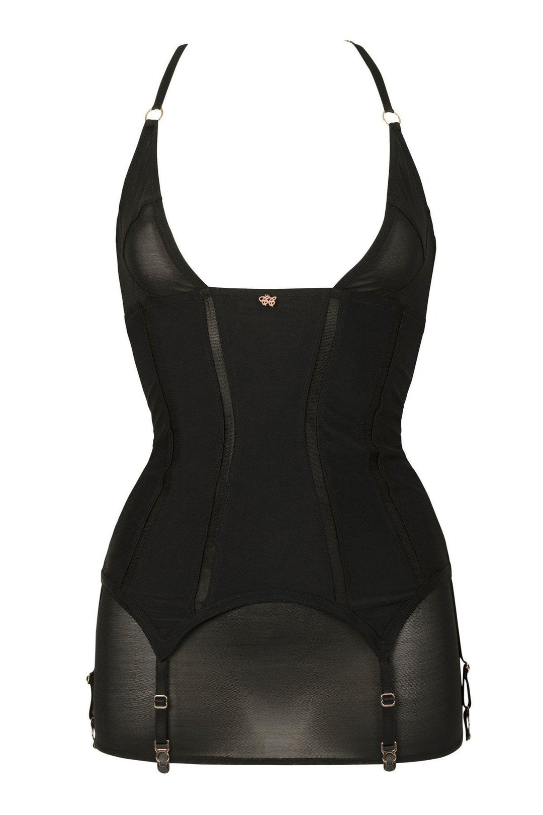 Impudique Svetlana Fetish Bodysuit in Black Lycra from SexyShoes.com