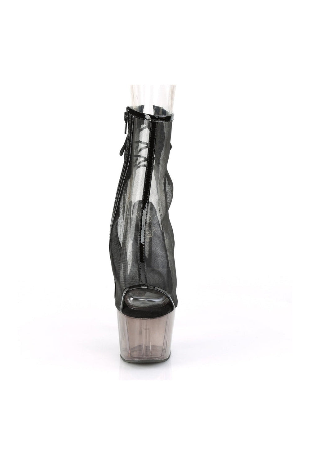 Pleaser ADORE-1018MSHT Exotic Boot in Black Mesh