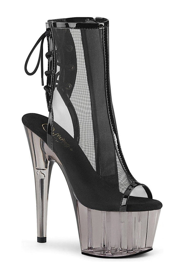 Pleaser Black Ankle Boots Platform Stripper Shoes | Buy at Sexyshoes.com
