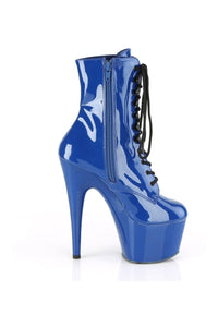 Pleaser ADORE-1020 Exotic Ankle Boot in Blue Patent