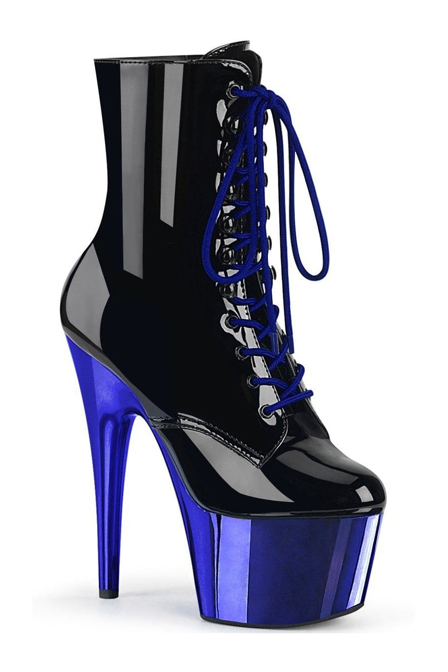 Pleaser Black Ankle Boots Platform Stripper Shoes | Buy at Sexyshoes.com