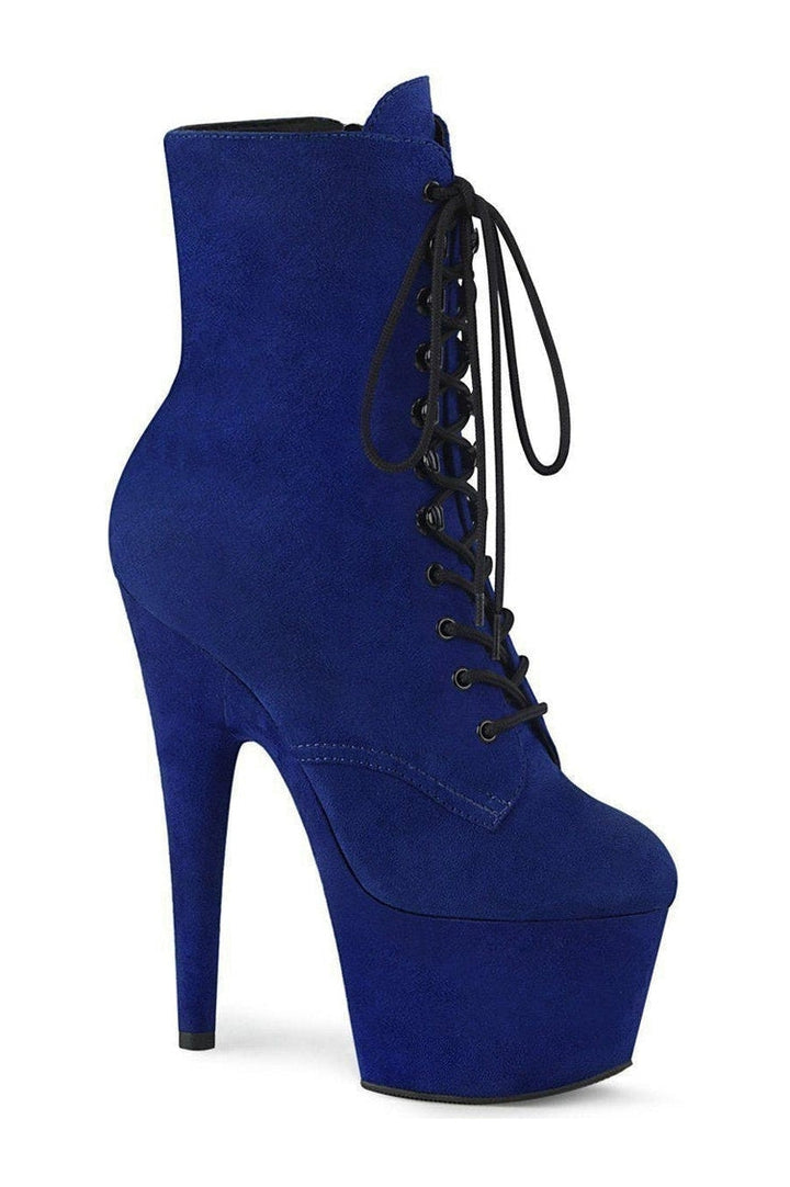 Pleaser Blue Ankle Boots Platform Stripper Shoes | Buy at Sexyshoes.com