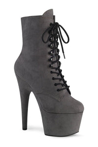 Pleaser ADORE-1020FS Exotic Ankle Boot in Grey Faux Suede from SexyShoes.com