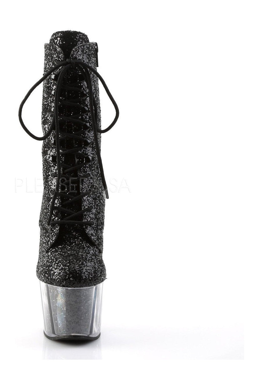 Pleaser ADORE-1020G Platform Boot in Black Glitter