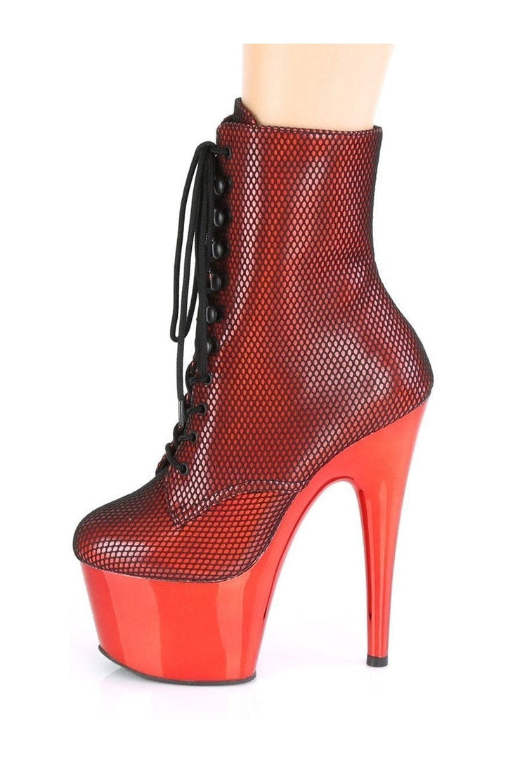 ADORE-1020HFN Stripper Boot | Hologram Faux Leather-Ankle Boots-Pleaser-SEXYSHOES.COM