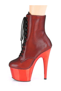 ADORE-1020HFN Stripper Boot | Hologram Faux Leather-Ankle Boots-Pleaser-SEXYSHOES.COM