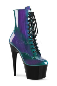 Pleaser ADORE-1020SHG Platform Ankle Boot in Black Patent from SexyShoes.com