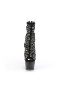 Pleaser ADORE-1031GM Ankle Boot in Black Faux Suede