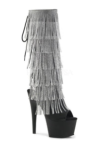 Pleaser ADORE-2024RSF Platform Boot in Black Faux Leather from SexyShoes.com