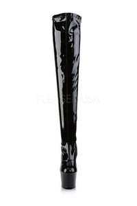 Pleaser ADORE-3000 Platform Boot in Black Patent