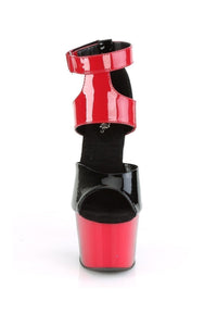 Pleaser ADORE-700-16 Exotic Sandal in Black Patent