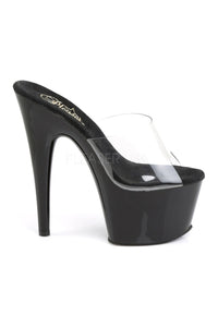 Pleaser ADORE-701 Platform Slide in Black Vinyl