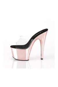 Pleaser ADORE-701 Platform Slide in Clear Vinyl