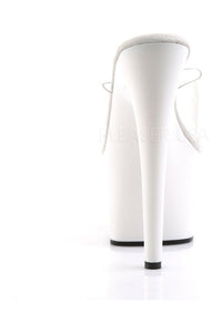 Pleaser ADORE-701 Platform Slide in Clear Vinyl