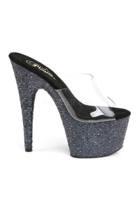 Pleaser ADORE-701LG Platform Slide in Black Vinyl