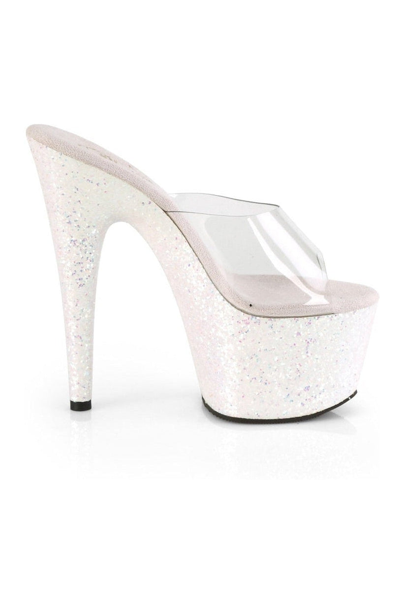 ADORE-701LG Stripper Slide | Clear Vinyl-Slides-Pleaser-SEXYSHOES.COM