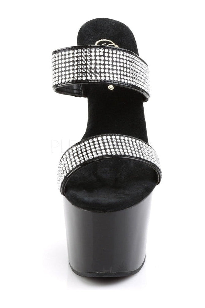 Pleaser ADORE-702-2 Platform Slide in Black Patent