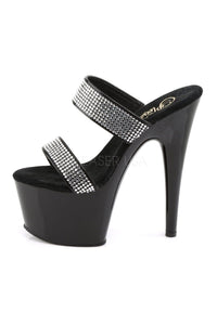 Pleaser ADORE-702-2 Platform Slide in Black Patent