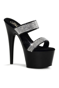 Pleaser ADORE-702-2 Platform Slide in Black Patent from SexyShoes.com