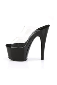 Pleaser ADORE-702 Platform Slide in Black Vinyl