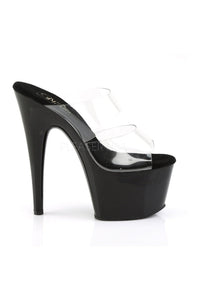 Pleaser ADORE-702 Platform Slide in Black Vinyl
