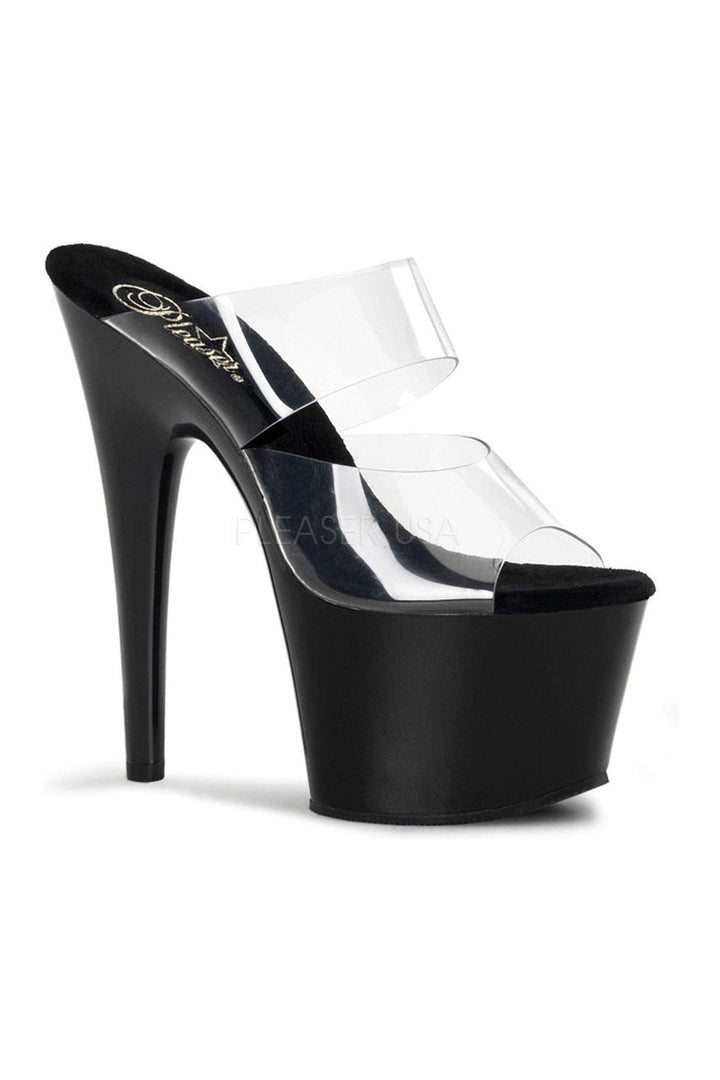 Pleaser Black Slides Platform Stripper Shoes | Buy at Sexyshoes.com