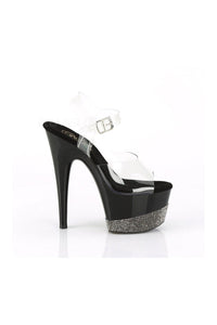 Pleaser ADORE-708-3 Exotic Platform Sandal in Clear Vinyl