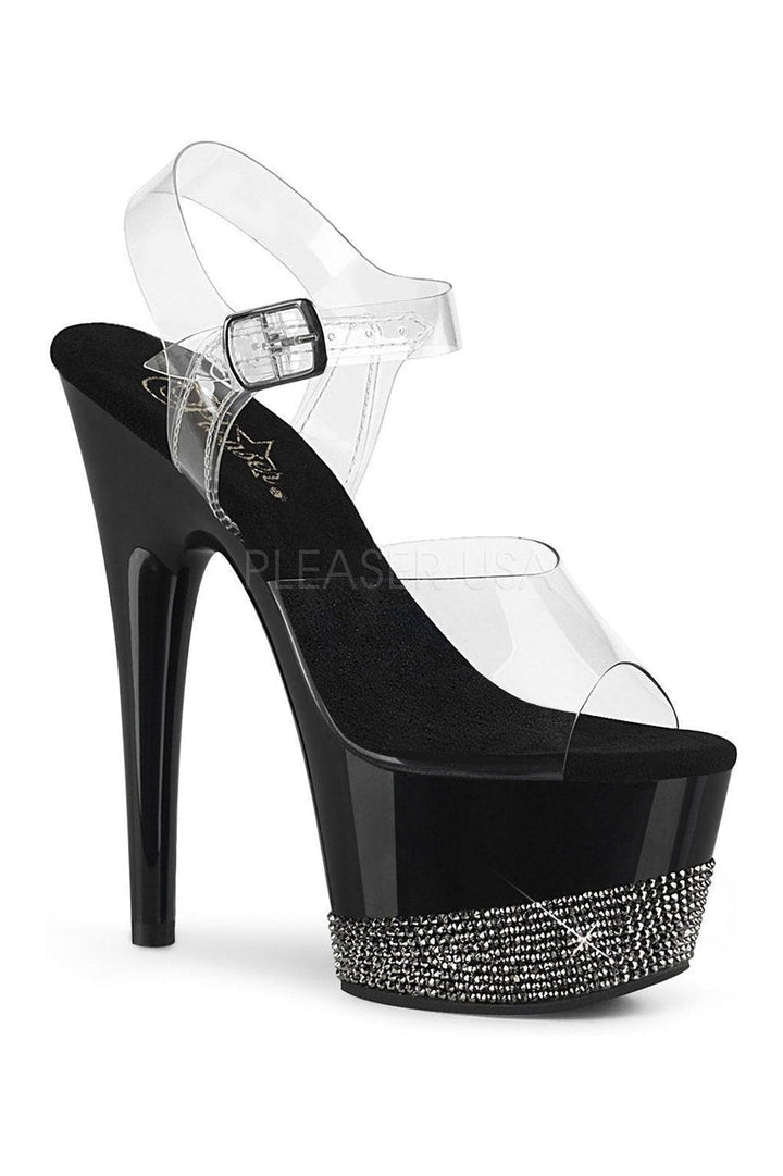 Pleaser Clear Sandals Platform Stripper Shoes | Buy at Sexyshoes.com