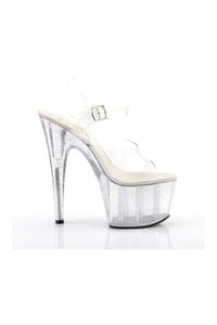 Pleaser ADORE-708MG Platform Sandal in Clear Vinyl