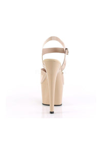 Pleaser ADORE-708N Platform Sandal in Nude Faux Leather