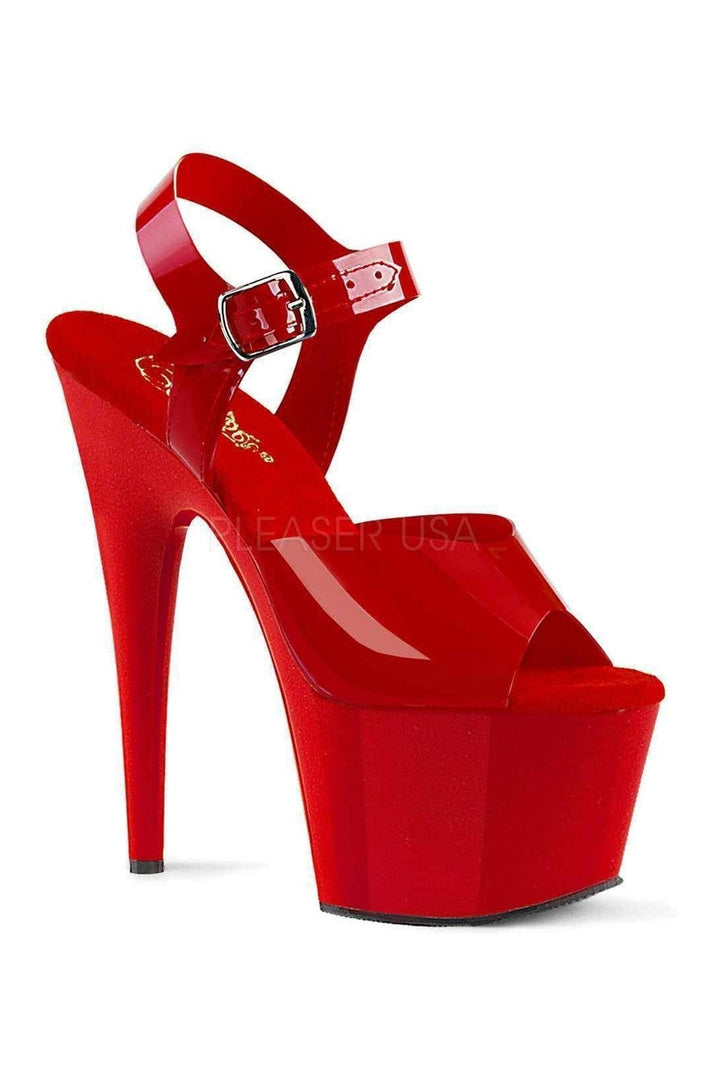 Pleaser Red Sandals Platform Stripper Shoes | Buy at Sexyshoes.com