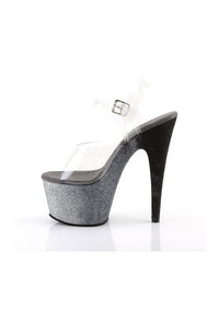 Pleaser ADORE-708OMBRE Platform Sandal in Black Vinyl