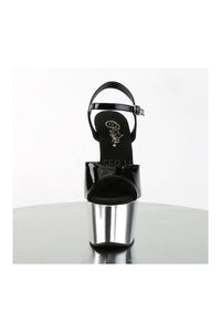 Pleaser ADORE-709 Platform Sandal in Black Patent