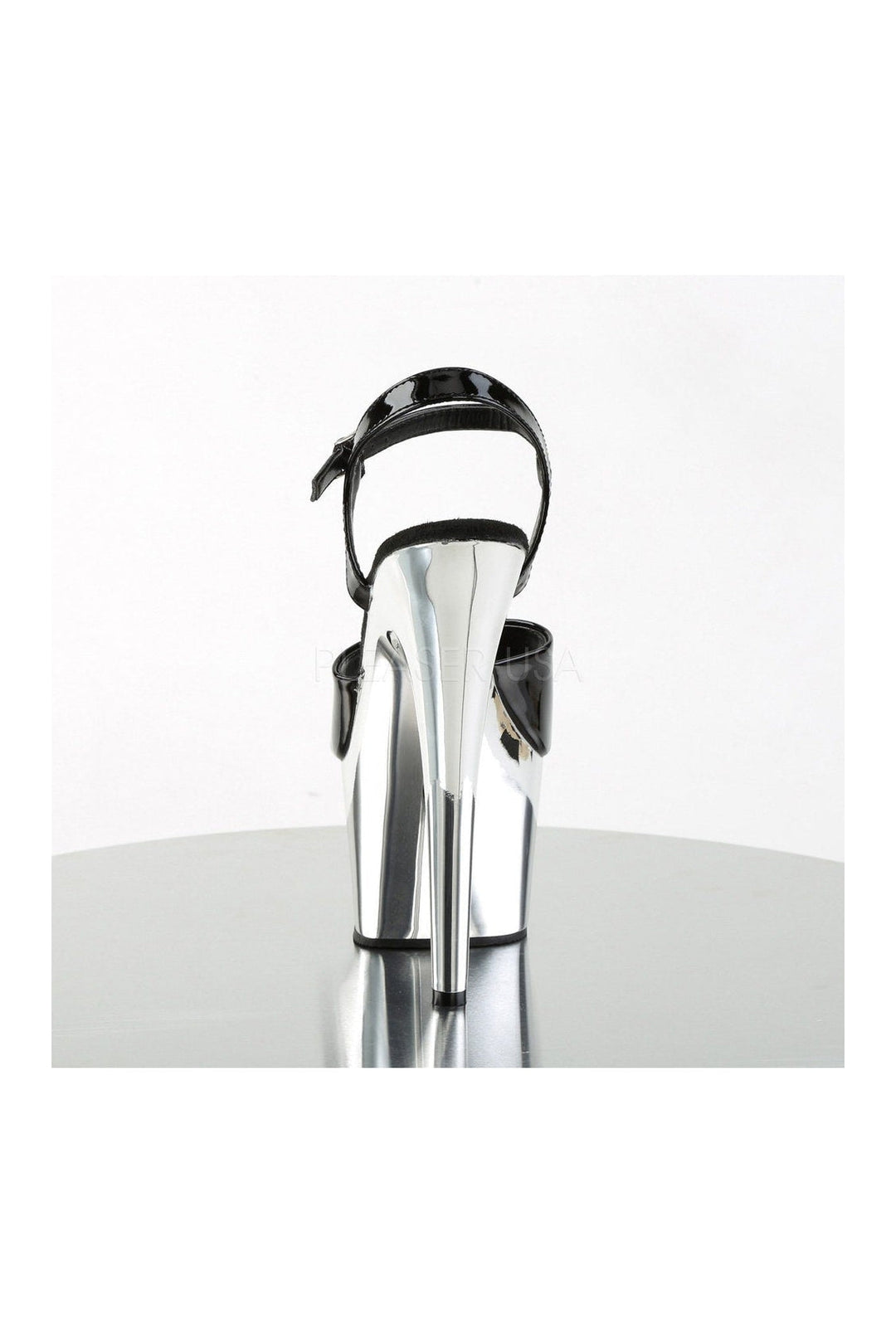 Pleaser ADORE-709 Platform Sandal in Black Patent