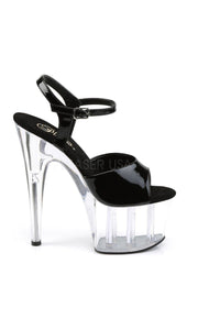 Pleaser ADORE-709 Platform Sandal in Black Patent