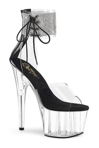 Pleaser ADORE-724RS Exotic Sandal in Clear Vinyl from SexyShoes.com