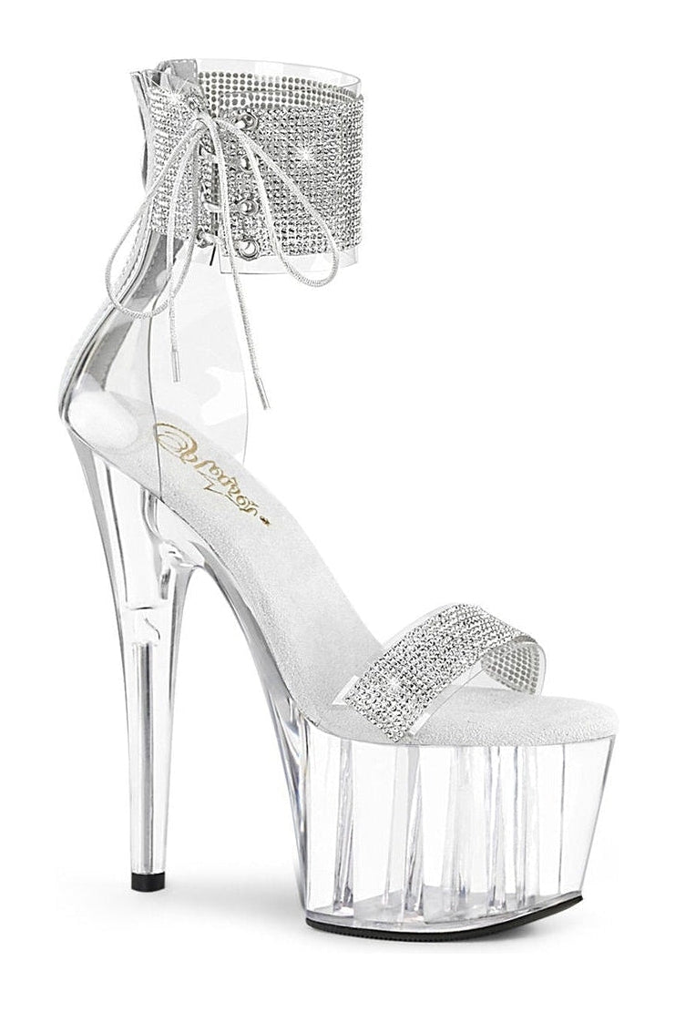 Pleaser Clear Sandals Platform Stripper Shoes | Buy at Sexyshoes.com