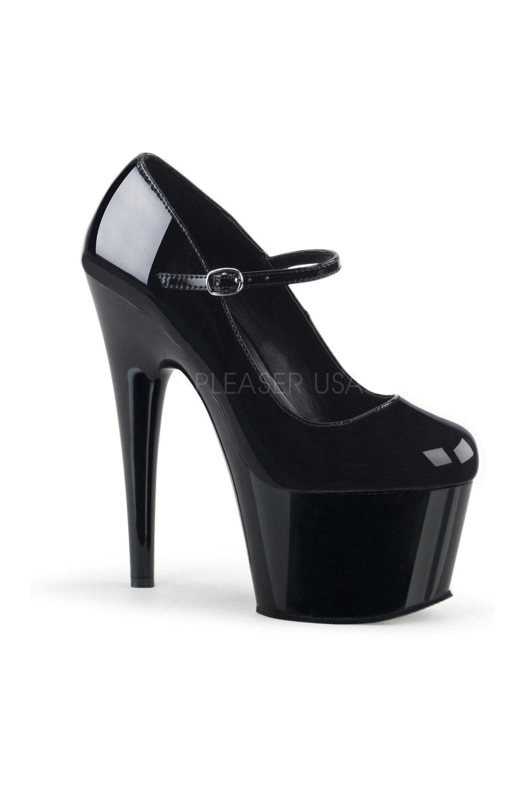 Pleaser ADORE-787 Pumps in Black Patent from SexyShoes.com