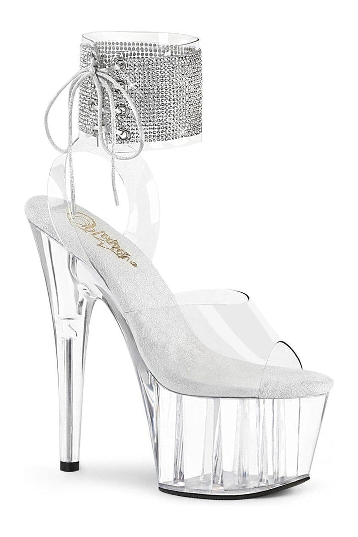 Pleaser Clear Sandals Platform Stripper Shoes | Buy at Sexyshoes.com