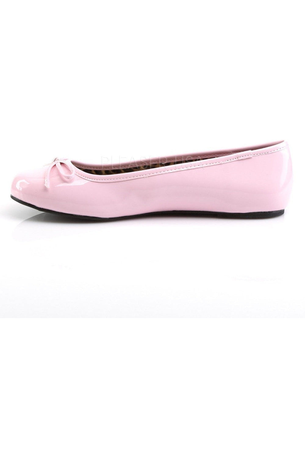 ANNA-01 Flat | Pink Patent-Pleaser Pink Label-Flats-SEXYSHOES.COM