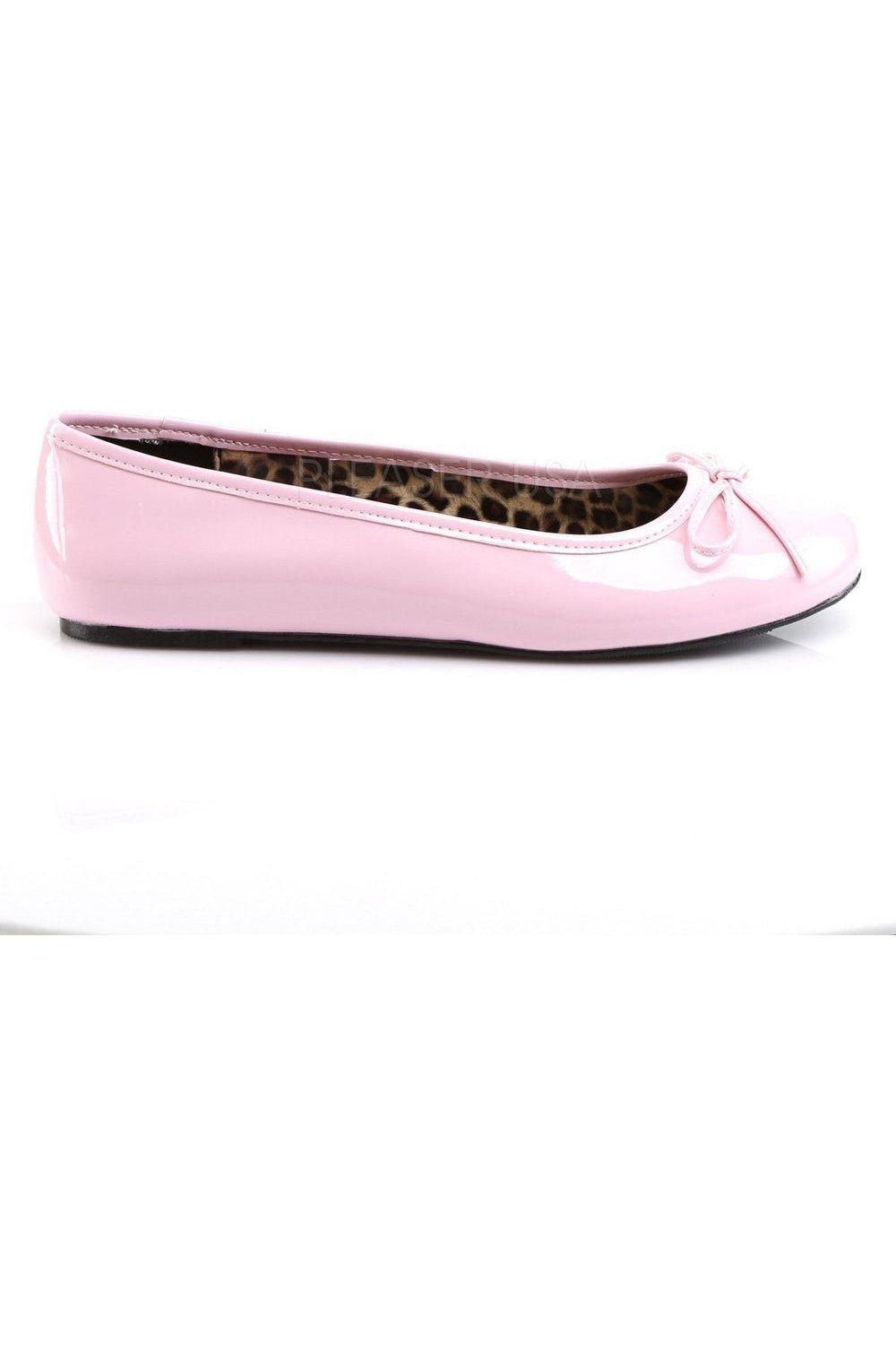 ANNA-01 Flat | Pink Patent-Pleaser Pink Label-Flats-SEXYSHOES.COM