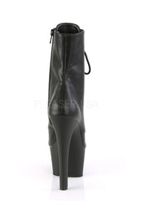 Pleaser ASPIRE-1020 Platform Boot in Black Faux Leather